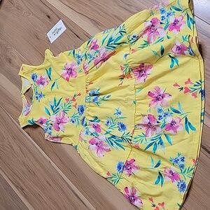 NWT rumi + ryder Girls Size 6/7 Fun Summer Dress! Yellow w/Flowers